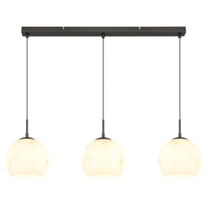 Globo - Rippvalgusti kaabliga 3xE27/60W/230V