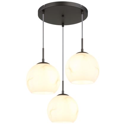 Globo - Ripplamp kaabliga 3xE27/60W/230V läbimõõt 42,5 cm