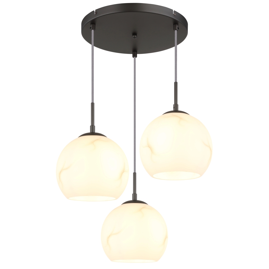 Globo - Ripplamp kaabliga 3xE27/60W/230V läbimõõt 42,5 cm