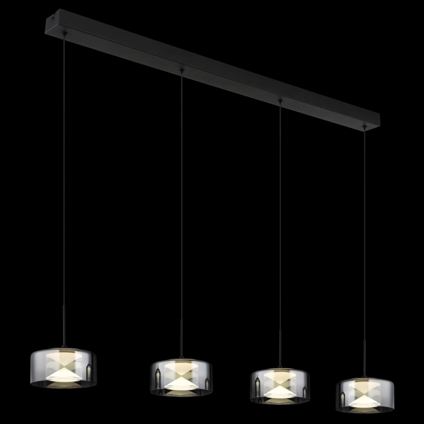 Globo - LED-rippvalgusti kaabliga LED/24W/230V must/suitsune