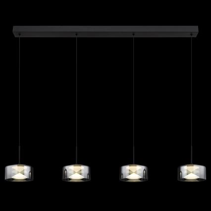 Globo - LED-rippvalgusti kaabliga LED/24W/230V must/suitsune
