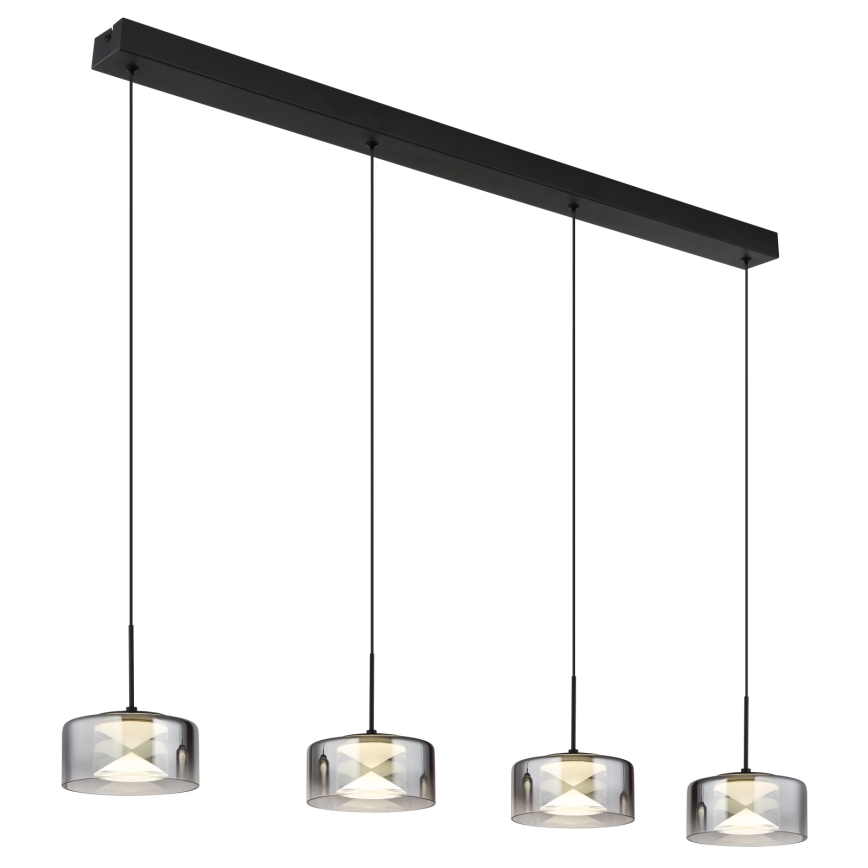 Globo - LED-rippvalgusti kaabliga LED/24W/230V must/suitsune