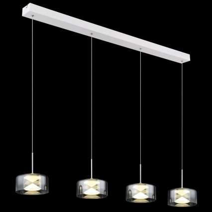 Globo - LED-rippvalgusti kaabliga LED/24W/230V valge/suitsune