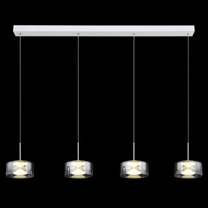 Globo - LED-rippvalgusti kaabliga LED/24W/230V valge/suitsune