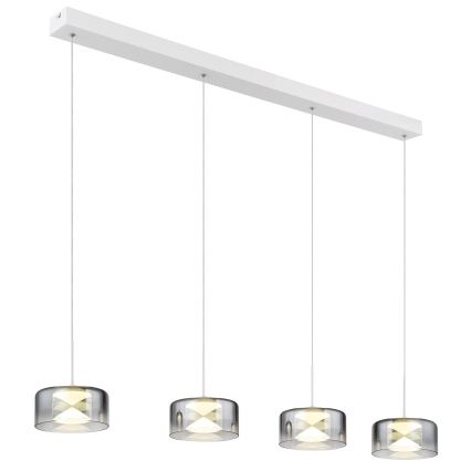Globo - LED-rippvalgusti kaabliga LED/24W/230V valge/suitsune