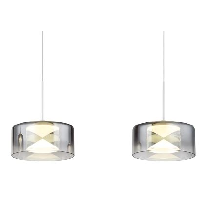 Globo - LED-rippvalgusti kaabliga LED/24W/230V valge/suitsune