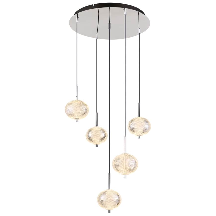 Globo - LED Lühter 5xLED/6,6W/230V 3000/4500/6500K