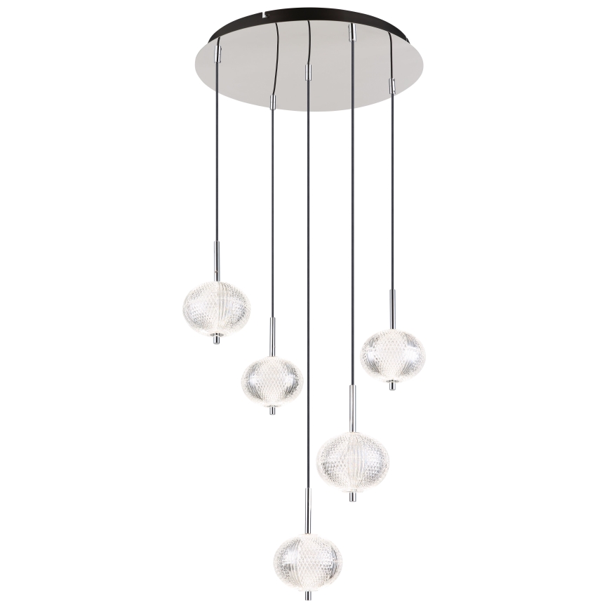 Globo - LED Lühter 5xLED/6,6W/230V 3000/4500/6500K