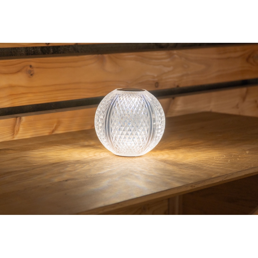 Globo - LED Hämardatav puutetundlik laualamp LED/2W/5V 1200 mAh USB läbipaistev