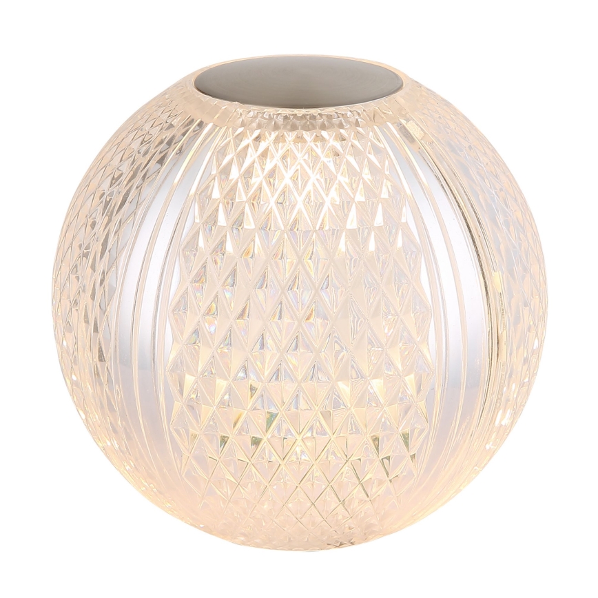 Globo - LED Hämardatav puutetundlik laualamp LED/2W/5V 1200 mAh USB läbipaistev