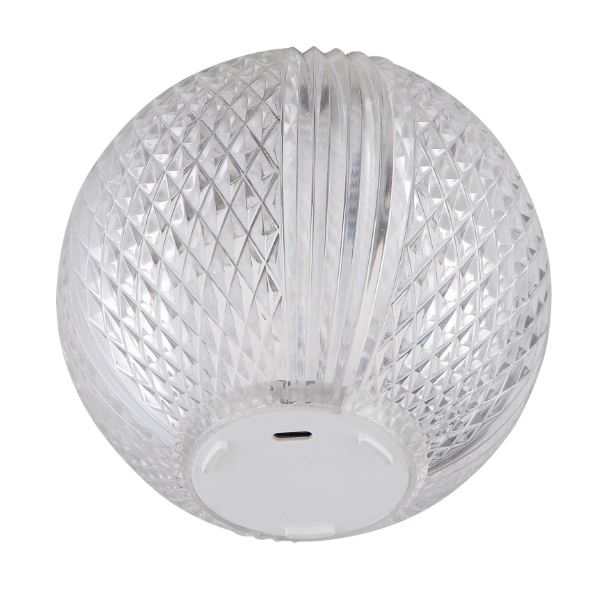 Globo - LED Hämardatav puutetundlik laualamp LED/2W/5V 1200 mAh USB läbipaistev