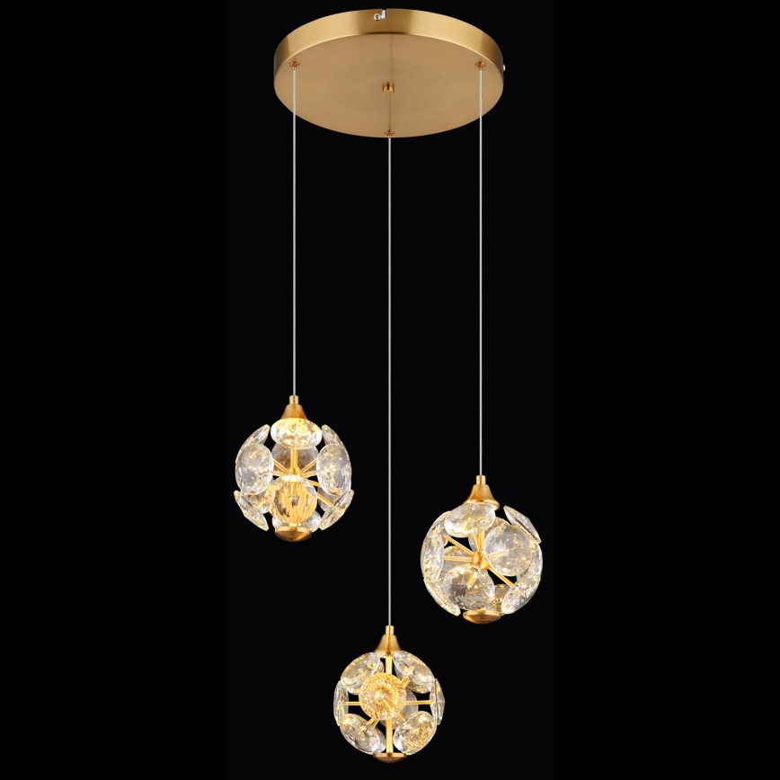 Globo - LED-lühter riputuskaabliga LED/24W/230V 3000K kuldne