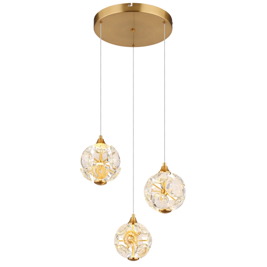 Globo - LED-lühter riputuskaabliga LED/24W/230V 3000K kuldne