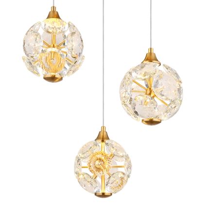 Globo - LED-lühter riputuskaabliga LED/24W/230V 3000K kuldne