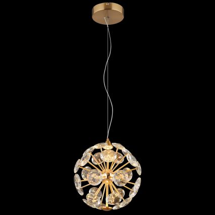 Globo - LED-ripplühter kaabliga LED/12W/230V 3000K kuldne