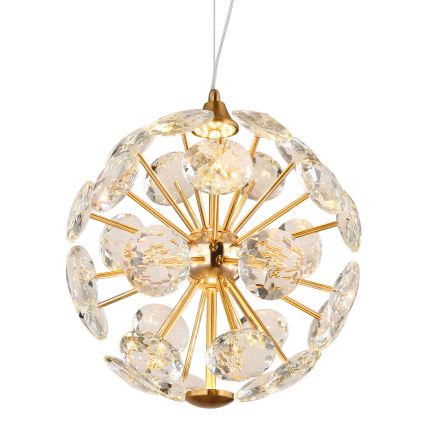 Globo - LED-ripplühter kaabliga LED/12W/230V 3000K kuldne