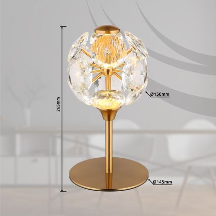 Globo - LED lauavalgusti LED/8W/230V 3000K kuldne