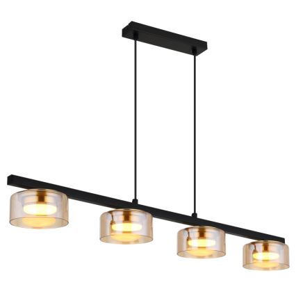 Globo - LED Lühter 4xGX53/6W/230V suitsune/pruun