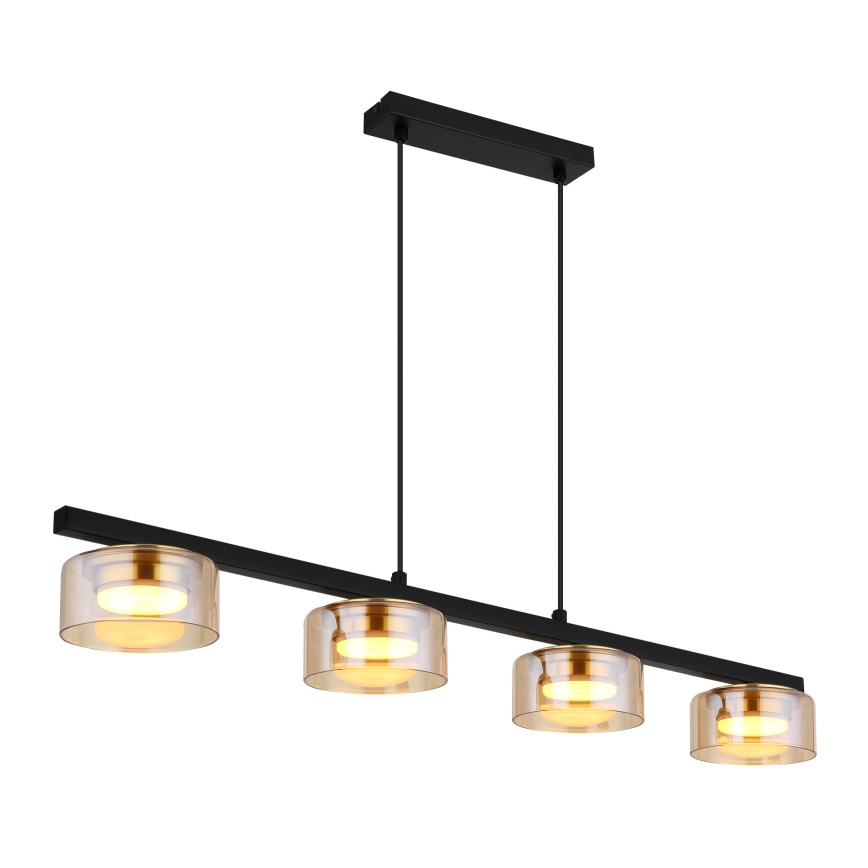 Globo - LED Lühter 4xGX53/6W/230V suitsune/pruun