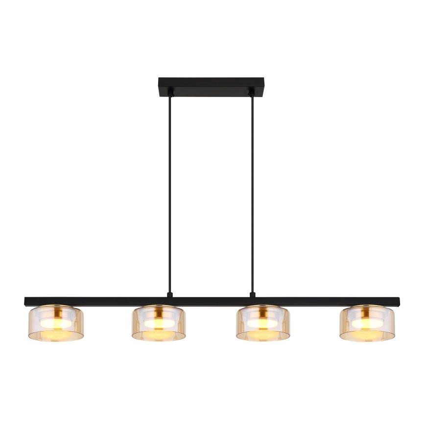 Globo - LED Lühter 4xGX53/6W/230V suitsune/pruun