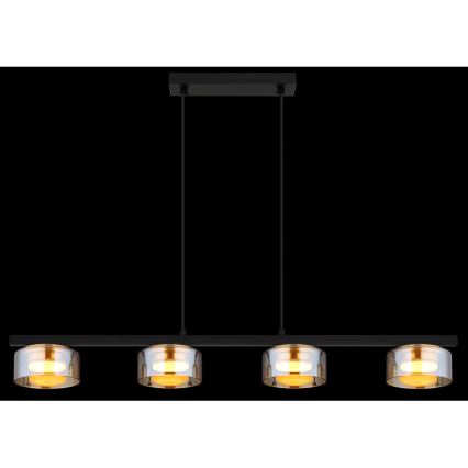 Globo - LED Lühter 4xGX53/6W/230V suitsune/pruun