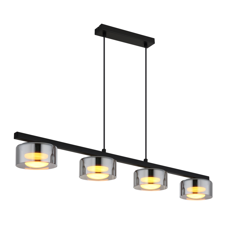 Globo - LED Lühter 4xGX53/6W/230V suitsune/must