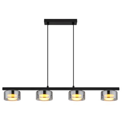 Globo - LED Lühter 4xGX53/6W/230V suitsune/must