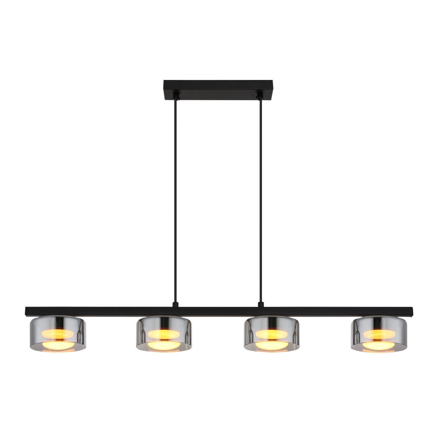 Globo - LED Lühter 4xGX53/6W/230V suitsune/must