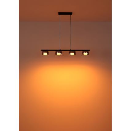 Globo - LED Lühter 4xGX53/6W/230V suitsune/must