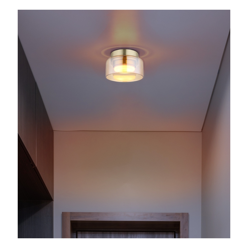 Globo - LED Laevalgusti 1xGX53/6W/230V d. 13 cm suitsune/pruun