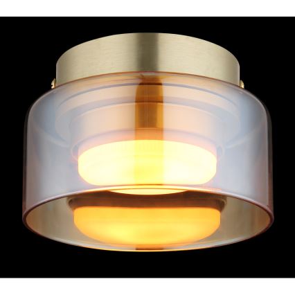 Globo - LED Laevalgusti 1xGX53/6W/230V d. 13 cm suitsune/pruun