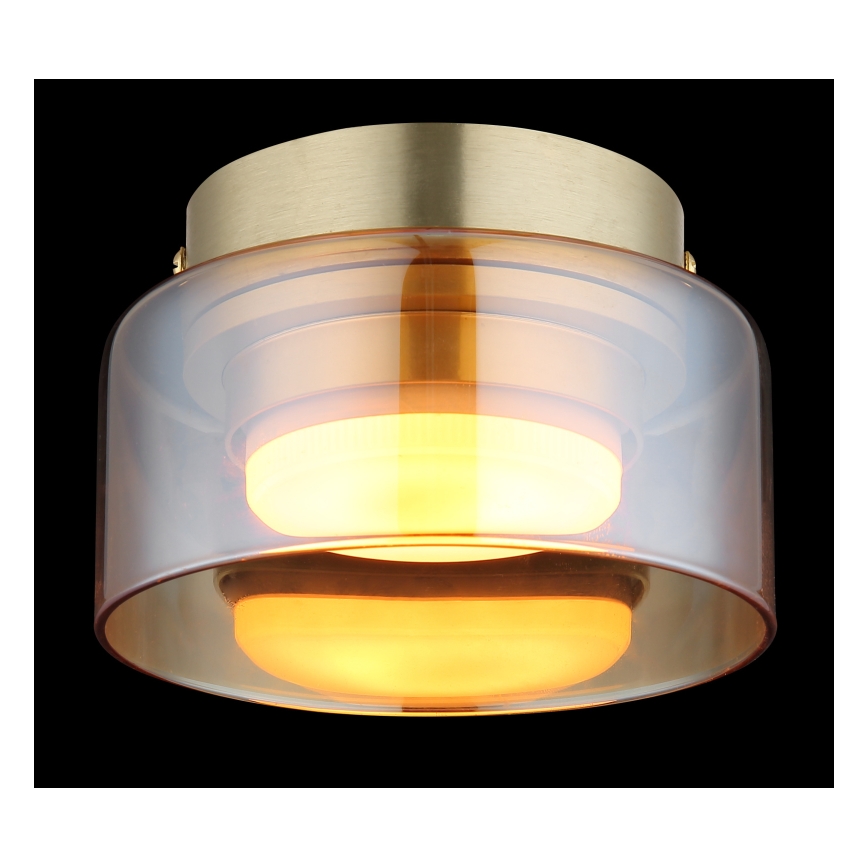 Globo - LED Laevalgusti 1xGX53/6W/230V d. 13 cm suitsune/pruun