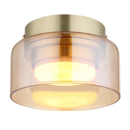 Globo - LED Laevalgusti 1xGX53/6W/230V d. 13 cm suitsune/pruun
