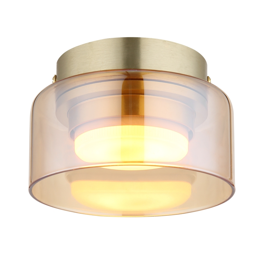 Globo - LED Laevalgusti 1xGX53/6W/230V d. 13 cm suitsune/pruun