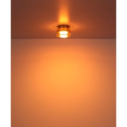 Globo - LED Laevalgusti 1xGX53/6W/230V d. 13 cm suitsune/pruun