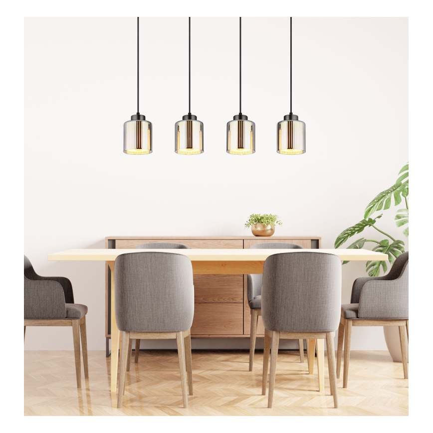 Globo - Lühter 4xE27/60W/230V läikiv kroom