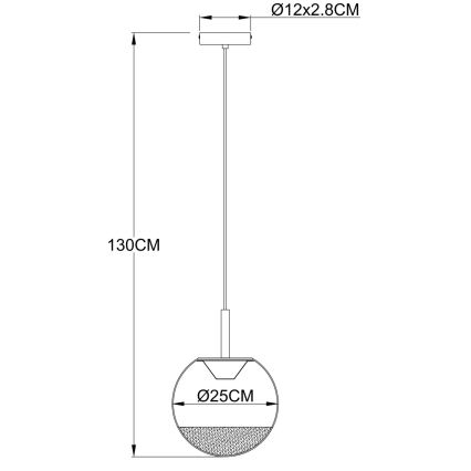 Globo - LED rippvalgusti kaabliga LED/8W/230V