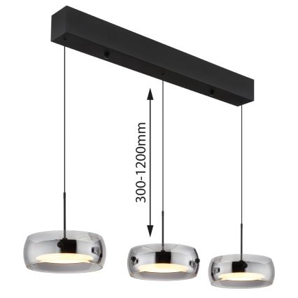Globo - LED-rippvalgusti kaabliga LED/30W/230V 3000K