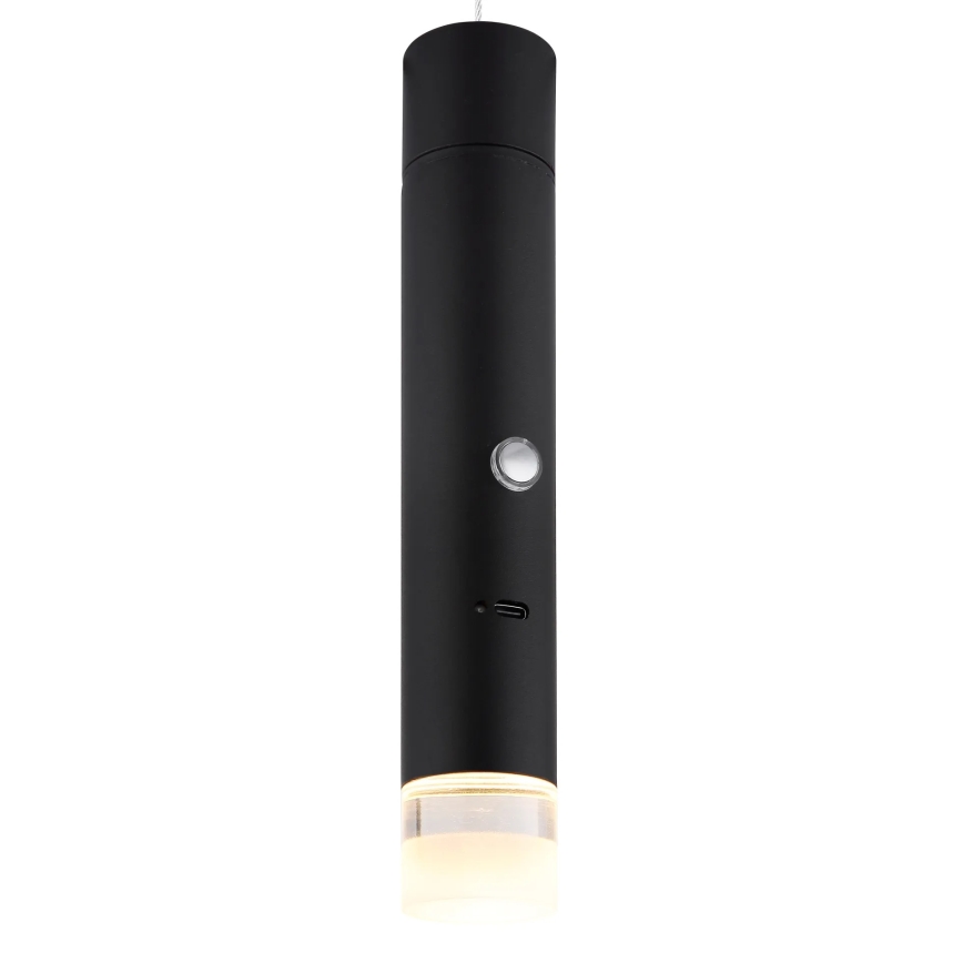 Globo - LED hämardatav puutetundlik laetav valgusti 2-ühes LED/2W/230/5V must