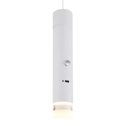 Globo - LED hämardatav puutekontrolliga laetav valgusti 2-ühes LED/2W/230/5V valge
