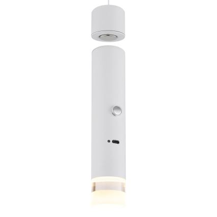 Globo - LED hämardatav puutekontrolliga laetav valgusti 2-ühes LED/2W/230/5V valge