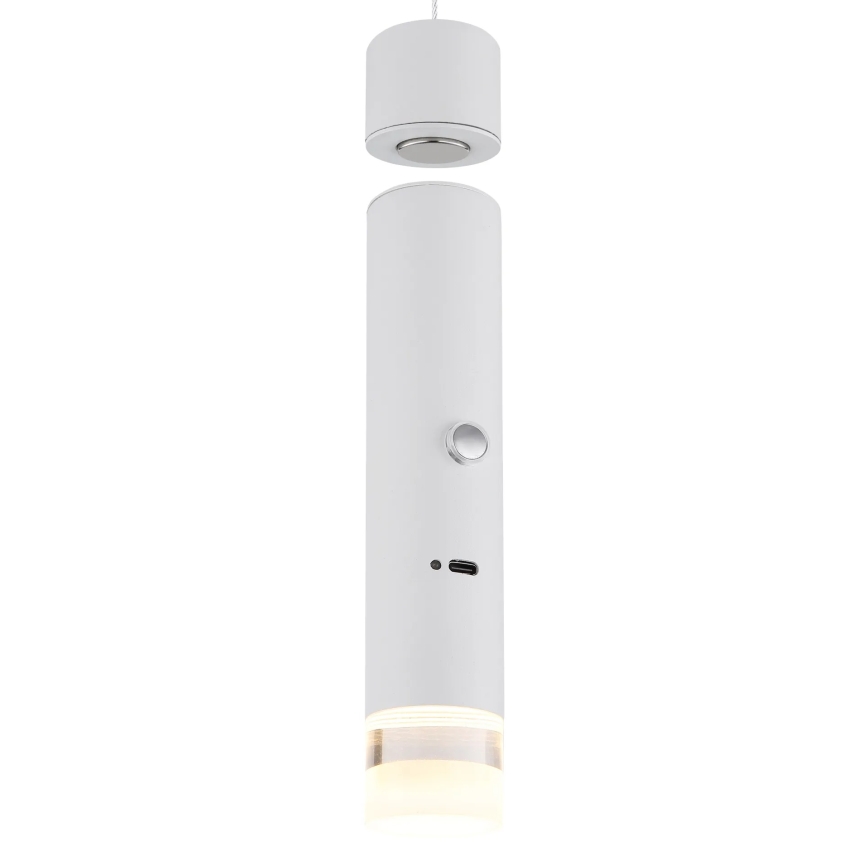 Globo - LED hämardatav puutekontrolliga laetav valgusti 2-ühes LED/2W/230/5V valge