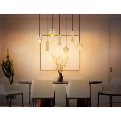 Globo - Kaabliga ripplamp 4xE27/40W/230V + 3xGU10/10W