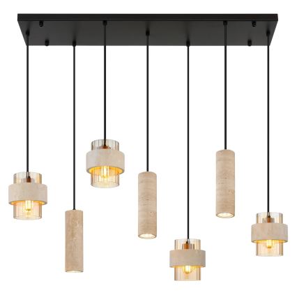 Globo - Kaabliga ripplamp 4xE27/40W/230V + 3xGU10/10W