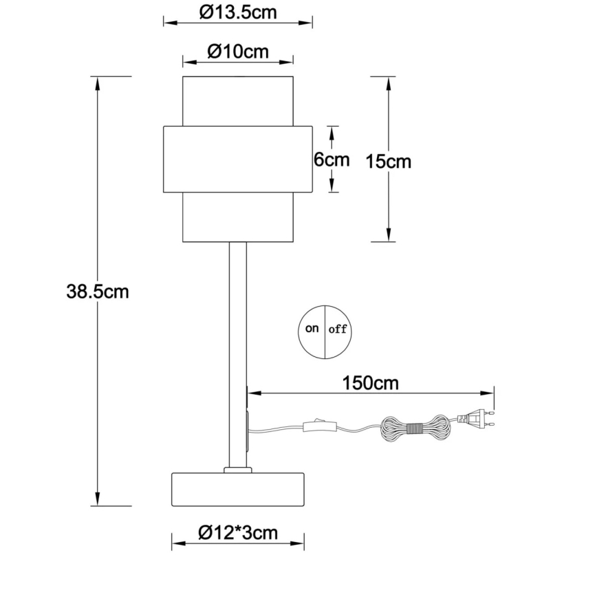 Globo - Laualamp 1xE27/40W/230V