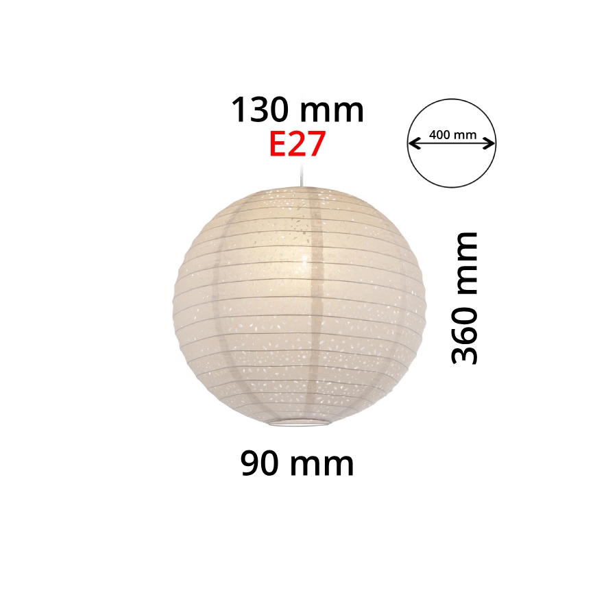 GLOBO 16910 - Lambivari lühtrile VARYS E27 pr.40 cm