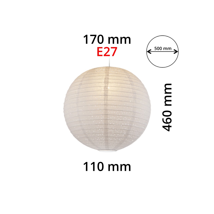 GLOBO 16911 - Lambivari lühtrile VARYS E27 pr.50 cm