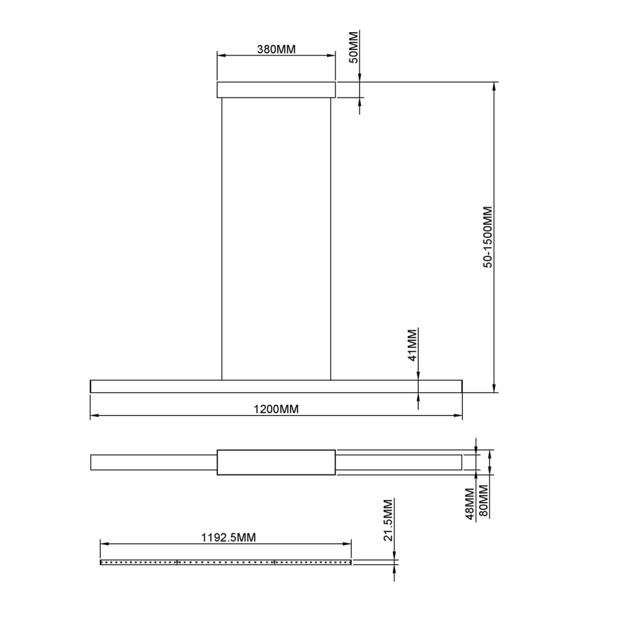 Globo - LED-lühter riputuskaabliga LED/24W/230V 3000K