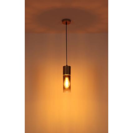 Globo - Kaabliga ripatslamp 1xE27/25W/230V, pronksviimistlusega, läbimõõt 10,5 cm