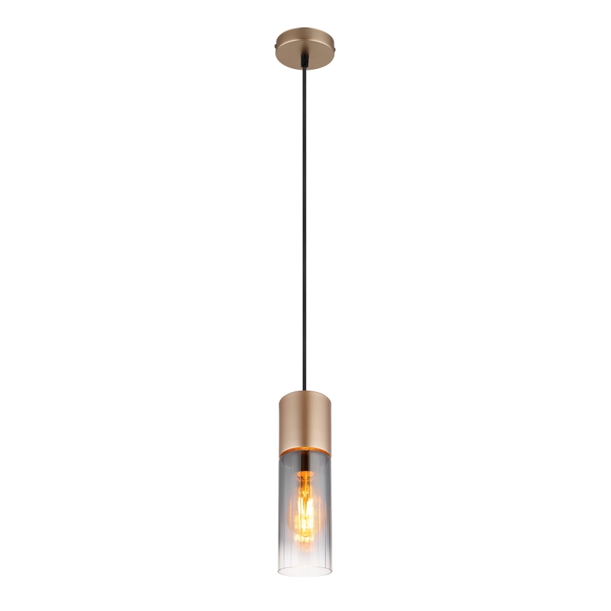 Globo - Kaabliga ripatslamp 1xE27/25W/230V, pronksviimistlusega, läbimõõt 10,5 cm